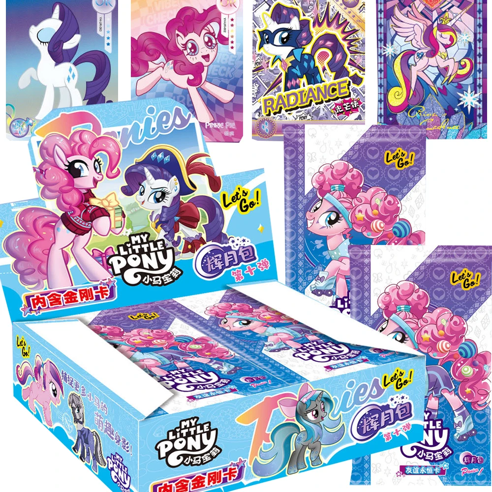 

Original My Little Pony Game Collection Card Magic Friendship Journey Animated Character Twilight Sparkle Diamond Cards Kid Gift