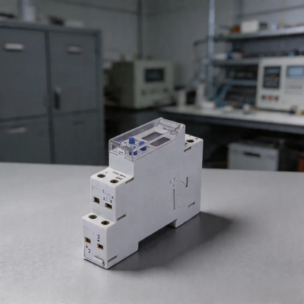 Programmable Switch DIN Rail Timer Panel Mounting Clear Digital LCD for Easy Installation for Easy Installation Smart Switch