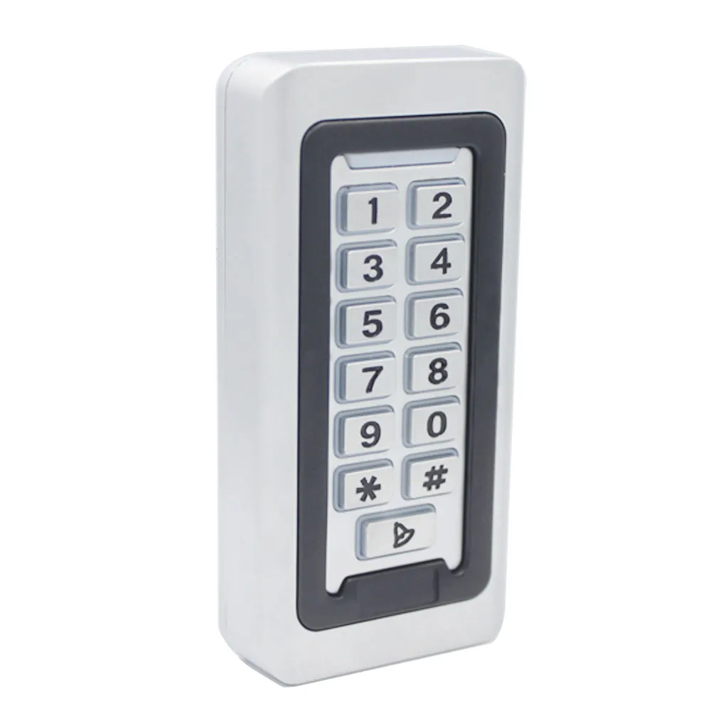 2000Users Door Standalone Access Control Metal Keypad RFID IC Proximity Card Outdoor IP68 Waterproof for Access Control System