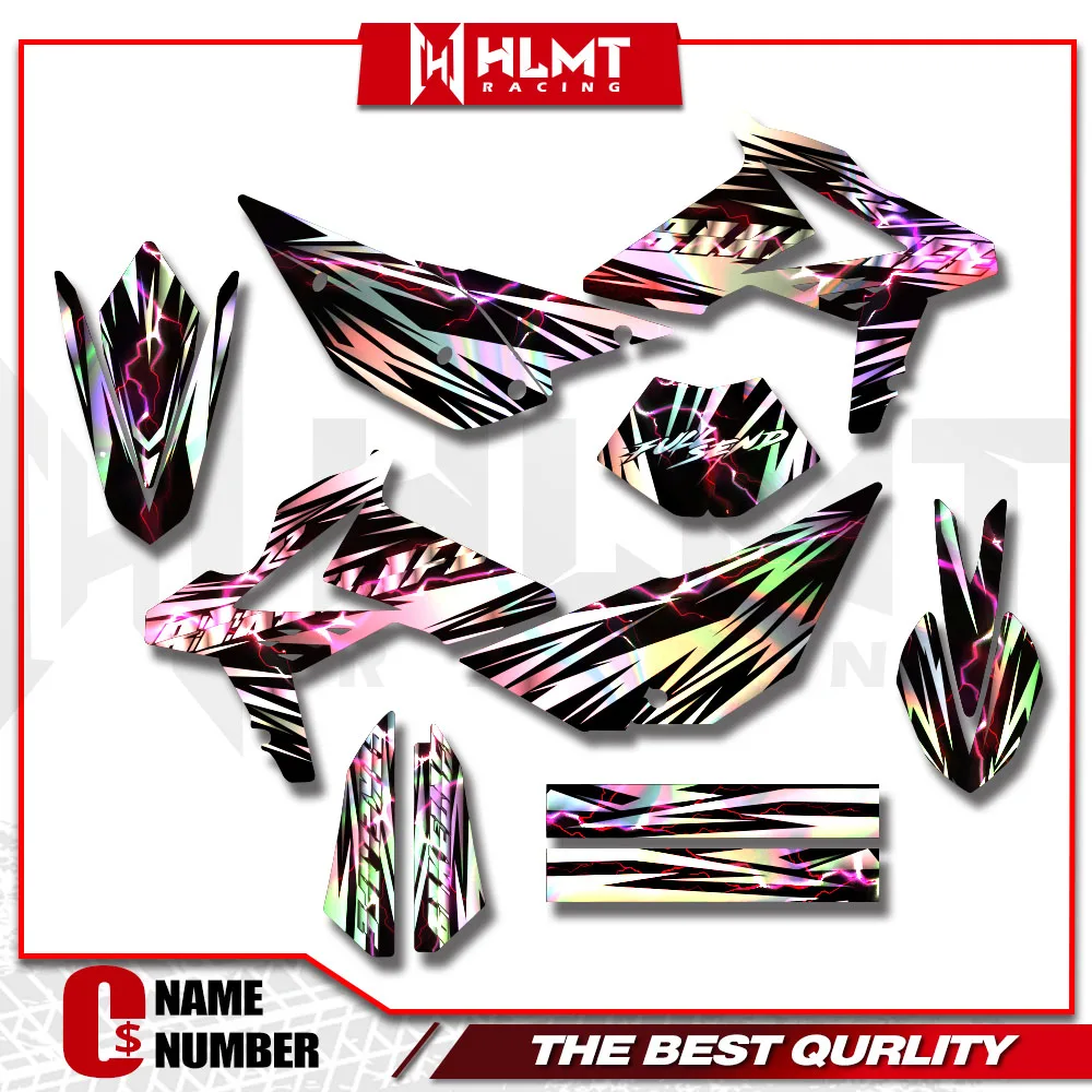 Motorcycle Holographics Decal Sticker Deco KIT For Beta RR 2T 4T 125 200 250 300 350 390 430 450 2013-2017 2014 2015 2016 Custom