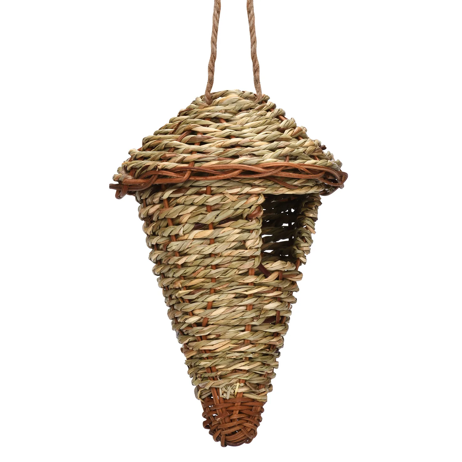 

Creative Sharp Bottom Reed Grass Bird Nest Outdoor Garden Courtyard Simulation Garden Decoration Grass Rope Weaving