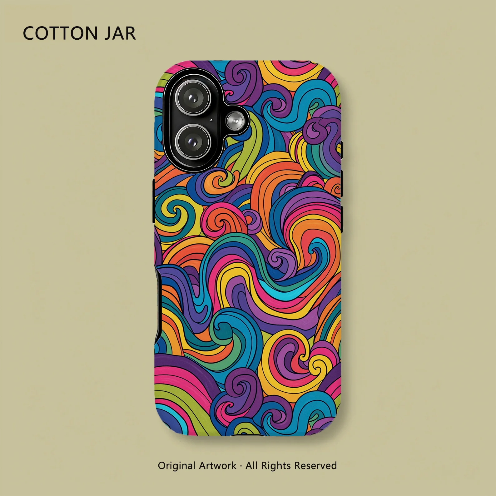 

Colorful Print Magnetic Case For iPhone 14 16 17 15 Pro Max Plus 13 12 Hard PC Double Layer Shockproof Fundas