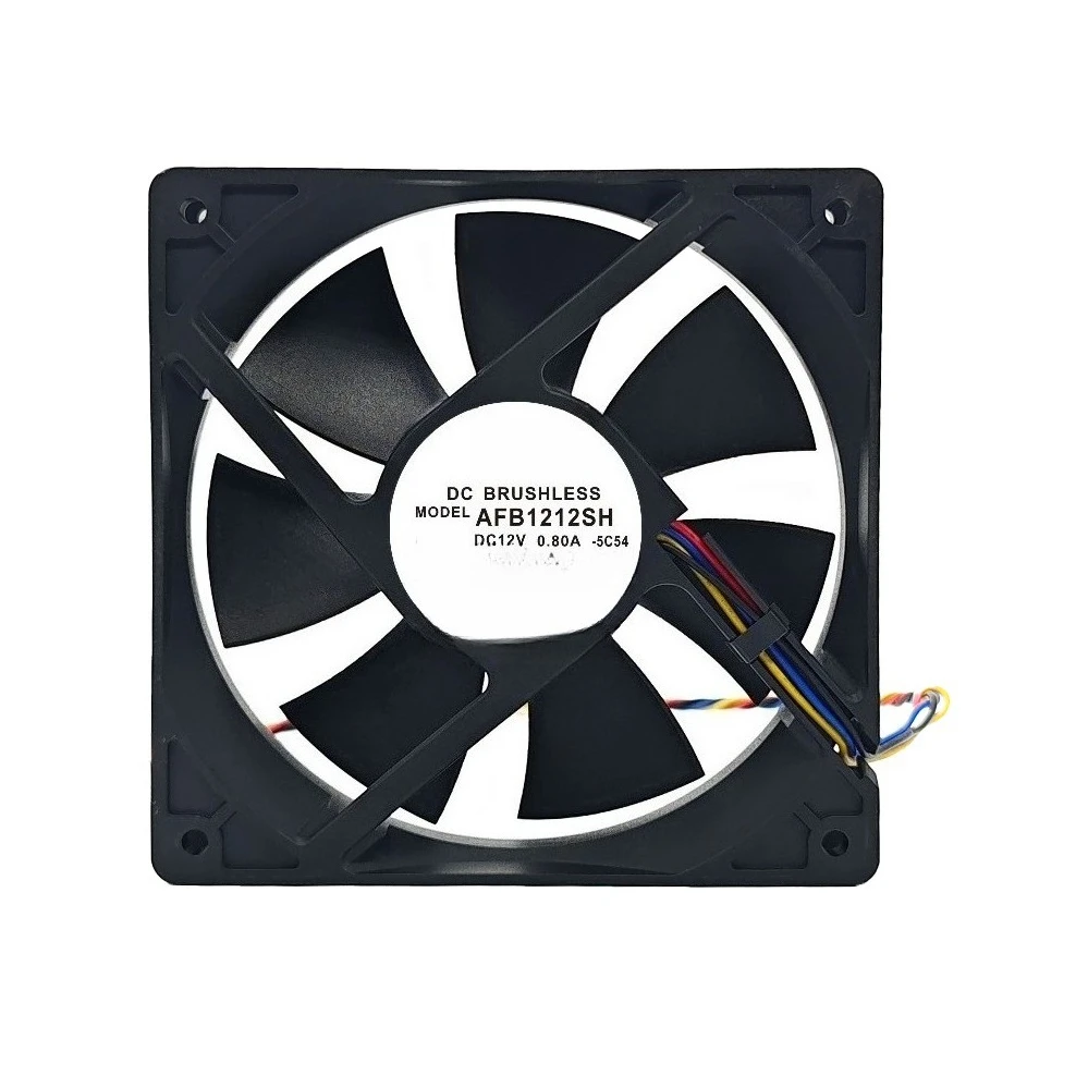 High Speed PWM Cooling Fan 12025 12CM DC12V 0.80A Dual Ball Bearing For Delta AFB1212SH Industrial Ventilation Fan (002)