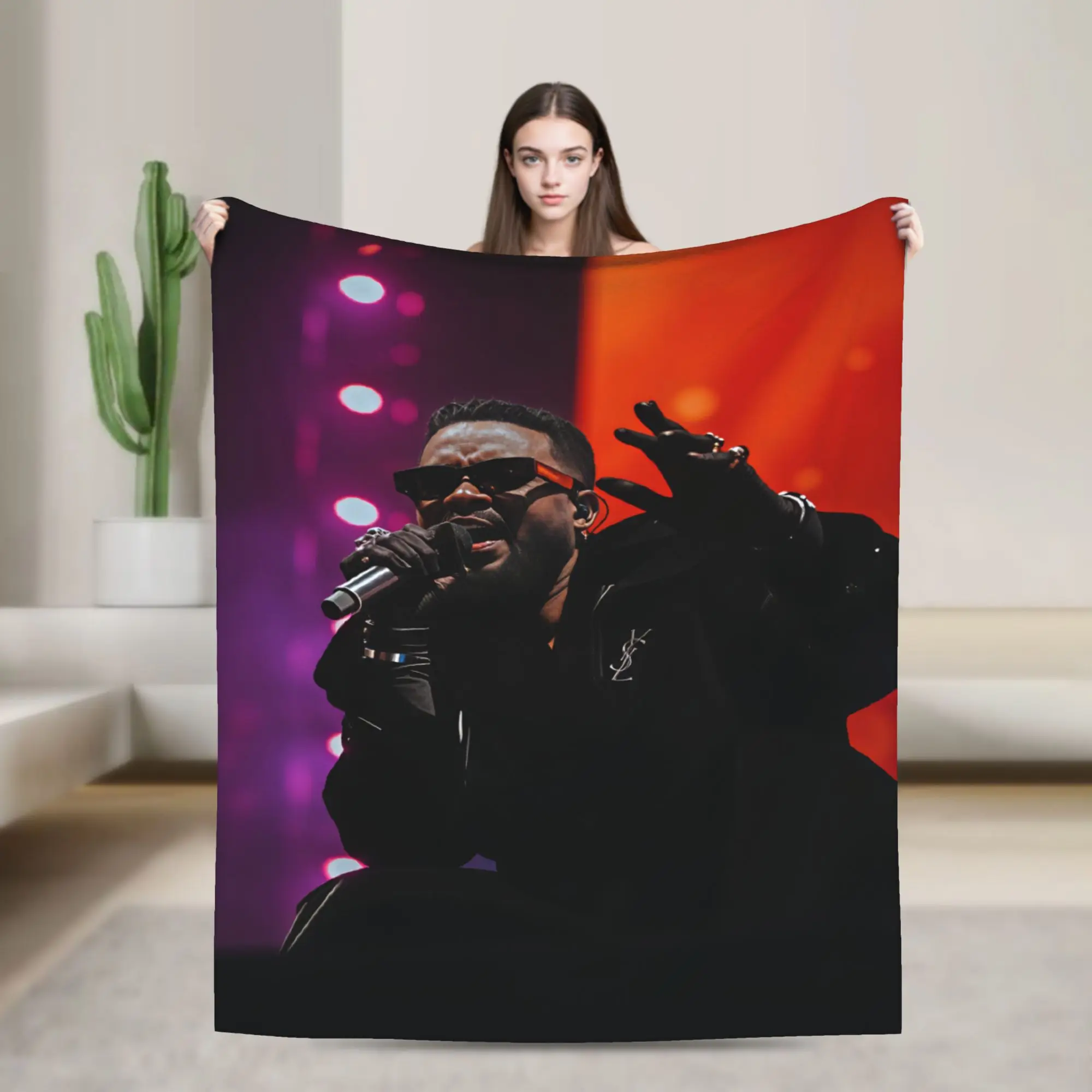 Теплое одеяло для пикника Fally ipupa, плед, фланелевое покрывало для дивана, удобное покрытие для кресла и кровати
