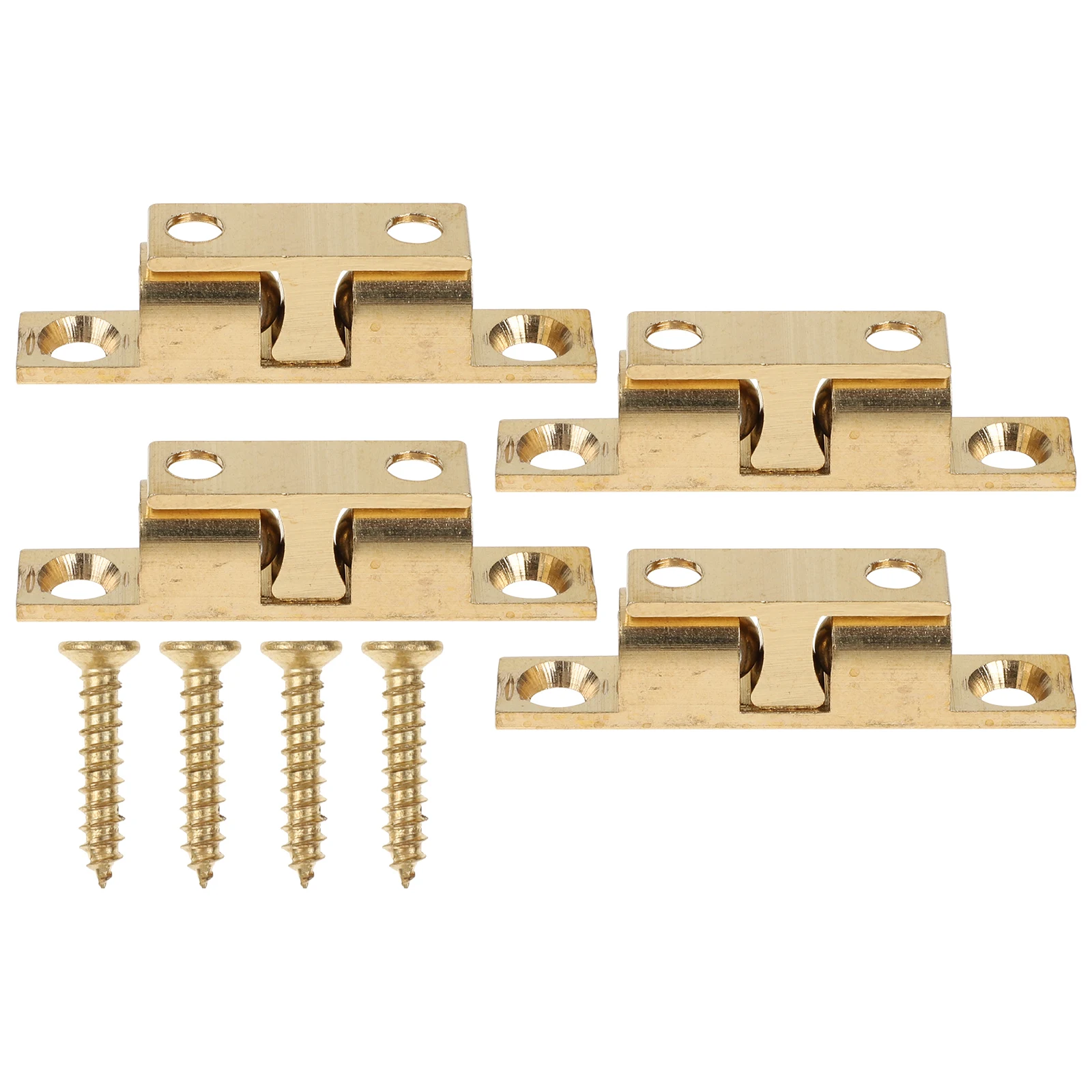 

Copper Bump Beads 4 Sets Cabinet Stopper Durable Door Ball Catch Metal Adjustable Closet Accessory Thick Stable Long Lasting