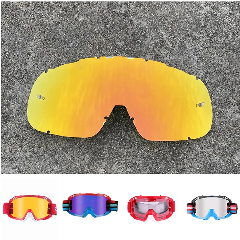 

Motocross Goggles Lens for Outdoor Sport Sunglasses Replaced Rubber Dirtbike Glasses Motorcycle Helmet Accessories