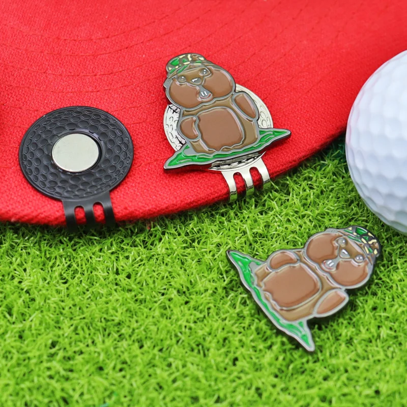 Ideas To DIY Cap New Golf Accessory Metal Manganese Steel Hat Clip With Enamel Paint Ball Marker