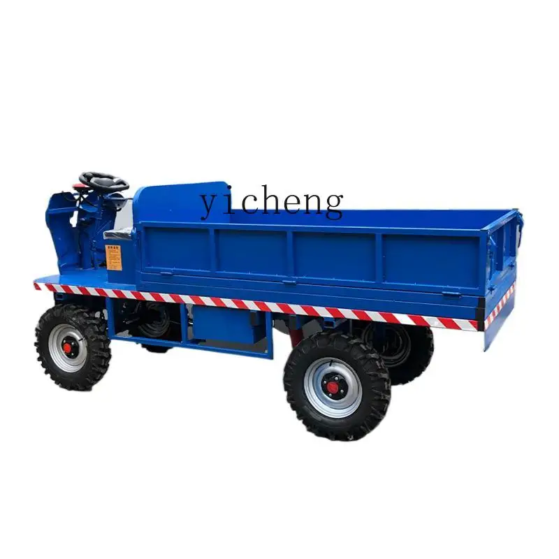 Zc Four-Wheel Electric Flat Truck Warehouse Site Transport Truck Lifting Flat Scooter