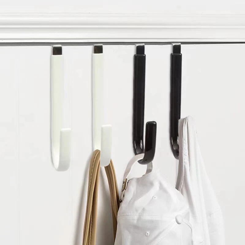 

Hanger Behind The Door No Punching Bathroom Coat Rack Bedroom Kitchen Wardrobe Towel Hooks