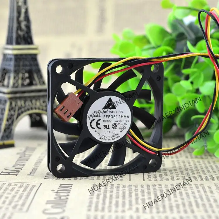 Новый комплект охлаждающего вентилятора 6 см 6010 12 В а EFB0612HHA