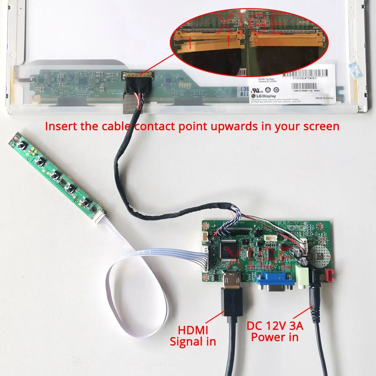 58C تحكم لوحة للقيادة ل M101NWT2 R2/R3 M101NWT4 R0/R3 عدة لتقوم بها بنفسك 1024x600 10.1 "HDMI لوحة الكمبيوتر المحمول المتوافقة VGA 40Pin LVDS