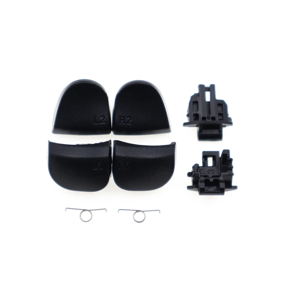 1-10Set Voor PS5 V1.0 V2.0 V3.0 BDM-010 BDM-020 BDM-030 Zwart Wit R1 L1 R2 L2 Game Trigger Knoppen Met Lente Controller