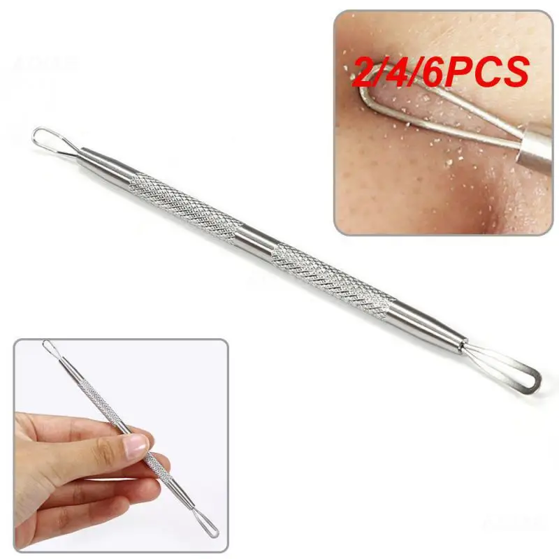 2/4/6PCS Acne Extractor Made Of Durable Stainless Steel Professional-quality Tool Non-irritating Highly Rated Skin-friendly