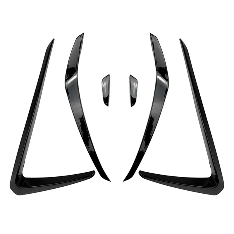 

6Pcs Car Front Bumper Spoiler Splitter Cover Fog Light Splitter Trim For Golf 7 Golf MK7 2013-2016 1Set Accessories