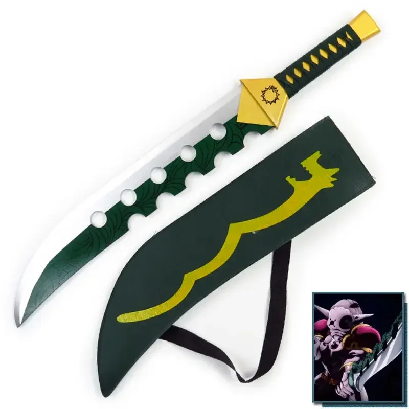 73cm Seven Deadly Sins Meliodas Demon Sword knife Lostvayne Cosplay Replica Prop Sword + Scabbard Child adult Costume party toy