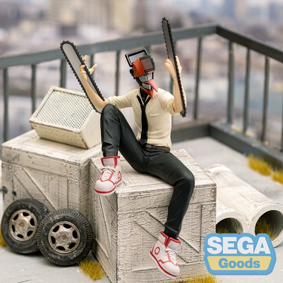 SEGA Original 12cm Denji CHAINSAW MAN Exceed Creative Figure Anime Figure Toys PVC Model Collection Birthday Gift Toy