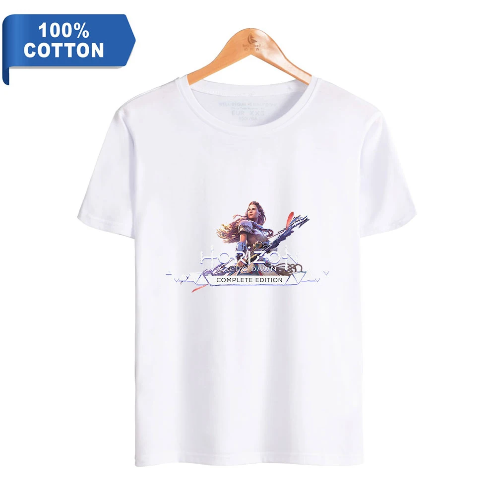 Horizon Forbidden West 100% Cotton T-shirt Women Men O-Neck Short Sleeve Tshirt Fashion Streetwear Summer Clothes