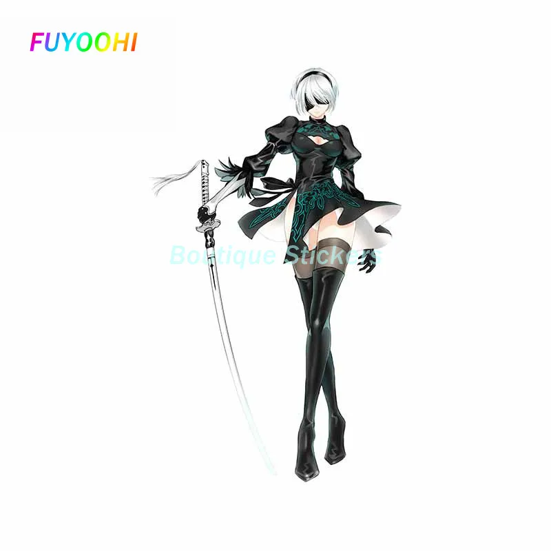 FUYOOHI Exterior/Protection Boutique Stickers Beautiful Car Sticker Nier Automata A2 Vinyl Personality Body Window Trunk Decals
