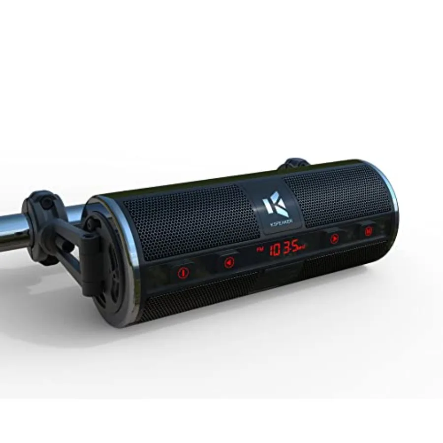 

Мотоциклетная аудиосистема Bluetooth с водонепроницаемым радиоприемником, встроенным усилителем и 3-дюймовым металлическим динамиком для квадроциклов и скутеров