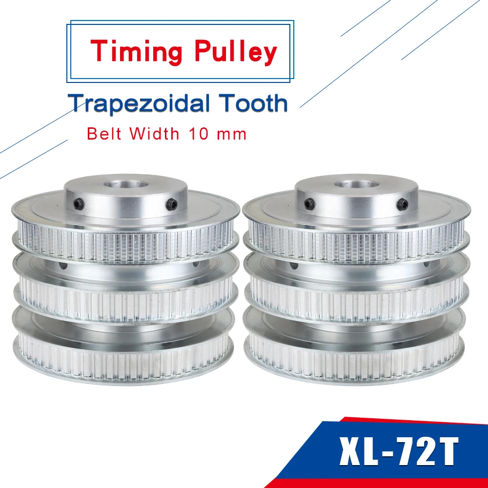 

Timing Pulley XL72T Teeth Pitch 5.08 mm Bore 10/12/14/15/19/20 mm Aluminum Pulley Wheel BF Shape For XL Timing Belt Width 10 mm