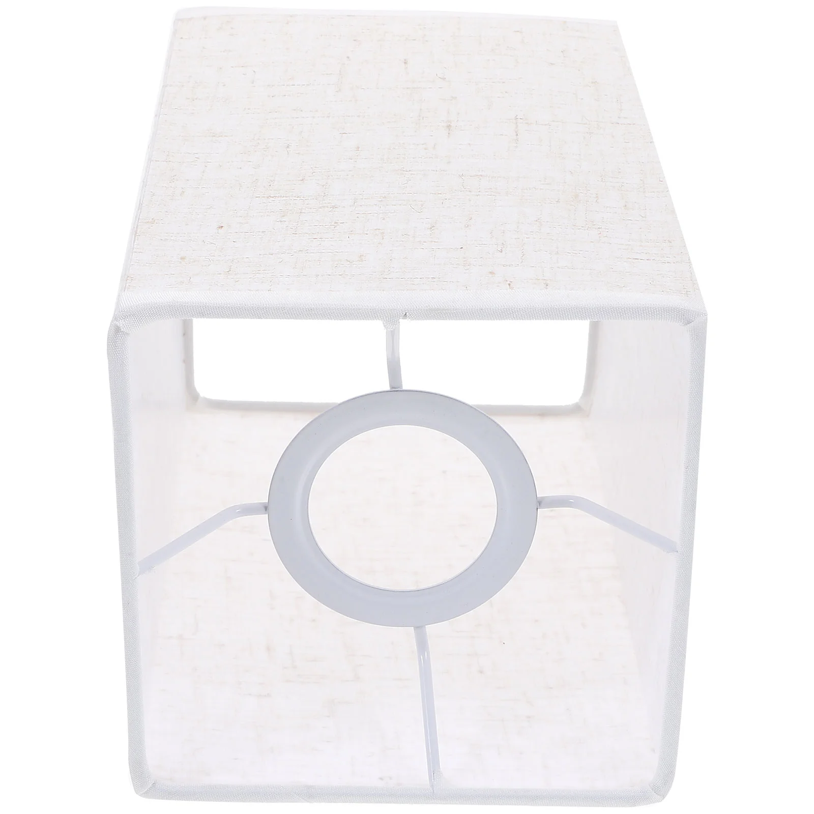 

Office Desk Lamp Fabric Lampshade Light Ornament Cloth Cover Table Night Accessory Decor White Chic