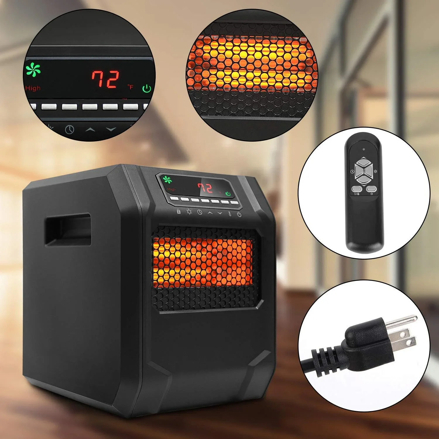 Portable Warm Bathroom Air Electric Heater