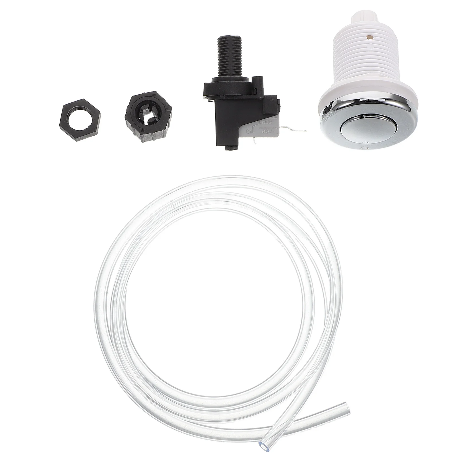 

Pneumatic Air Pressure Switch Built-in Micro Switch Simple on Off Button Control for Bathtub Spa Garbage Disposal Food Waste