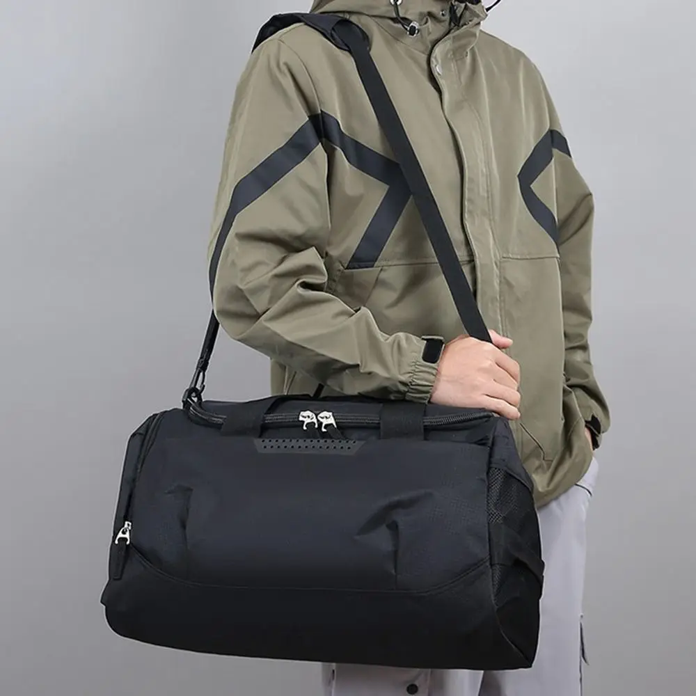 Large Capacity Travel Duffel Bag Waterproof with Shoe Compartment Sports Fitness Bag Casual Wear Resistant