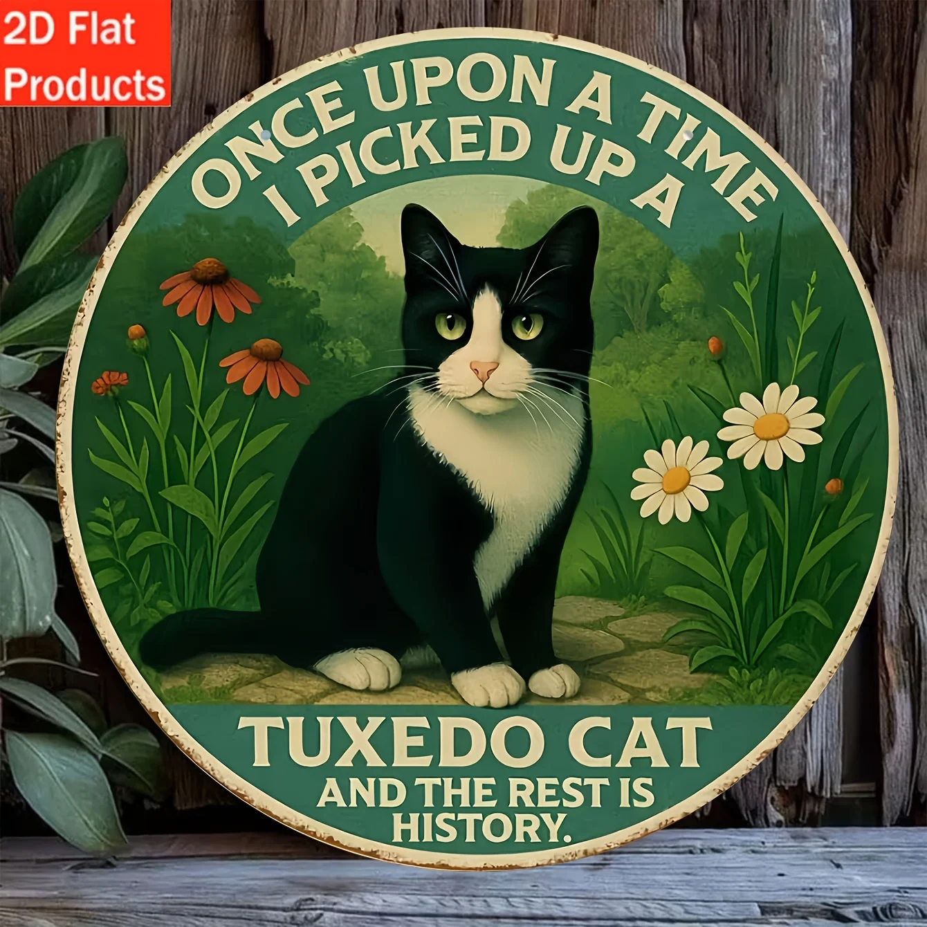 2D Flat- Decorative Sign & Plague, 1pc Wooden Sign 