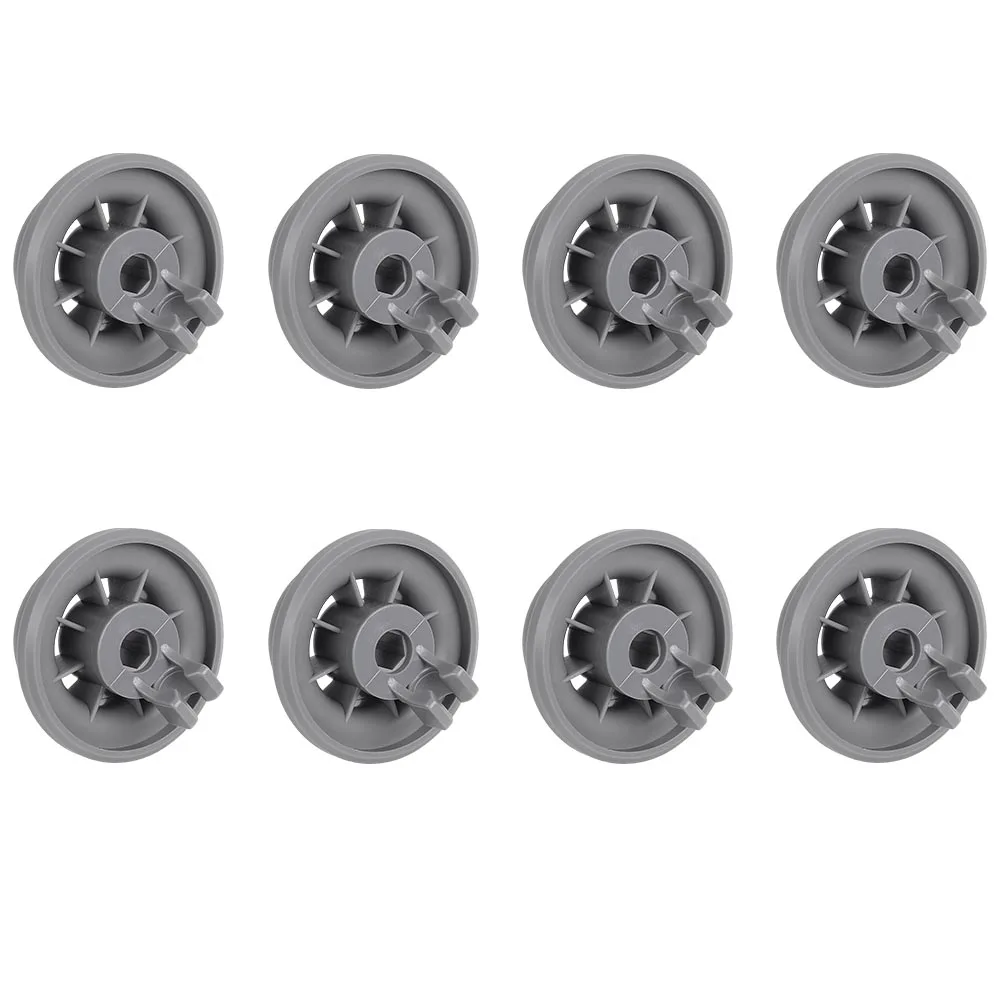 غسالة الصحون سلة لفة عجلات السلة السفلية 8 قطعة أجزاء لبوش/بالاي/سيمنز/نيف غسالة الصحون السفلى سلة عجلة الملحقات