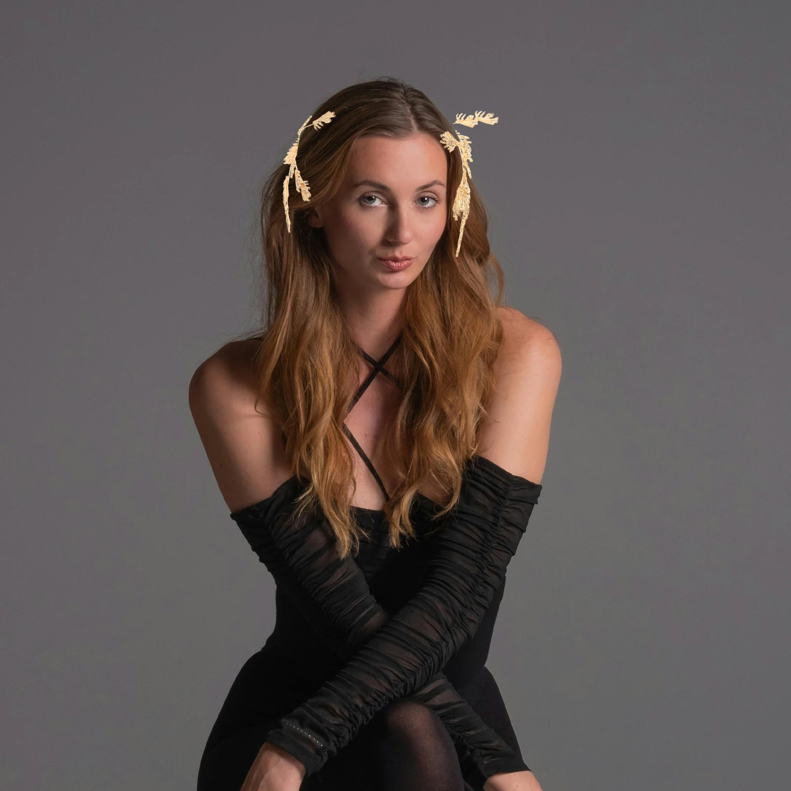 Corona de hojas elegante para novia, boda, fiesta de graduación, diadema nupcial ligera ajustable, Tiara, accesorio para el cabello, hoja de estilo barroco