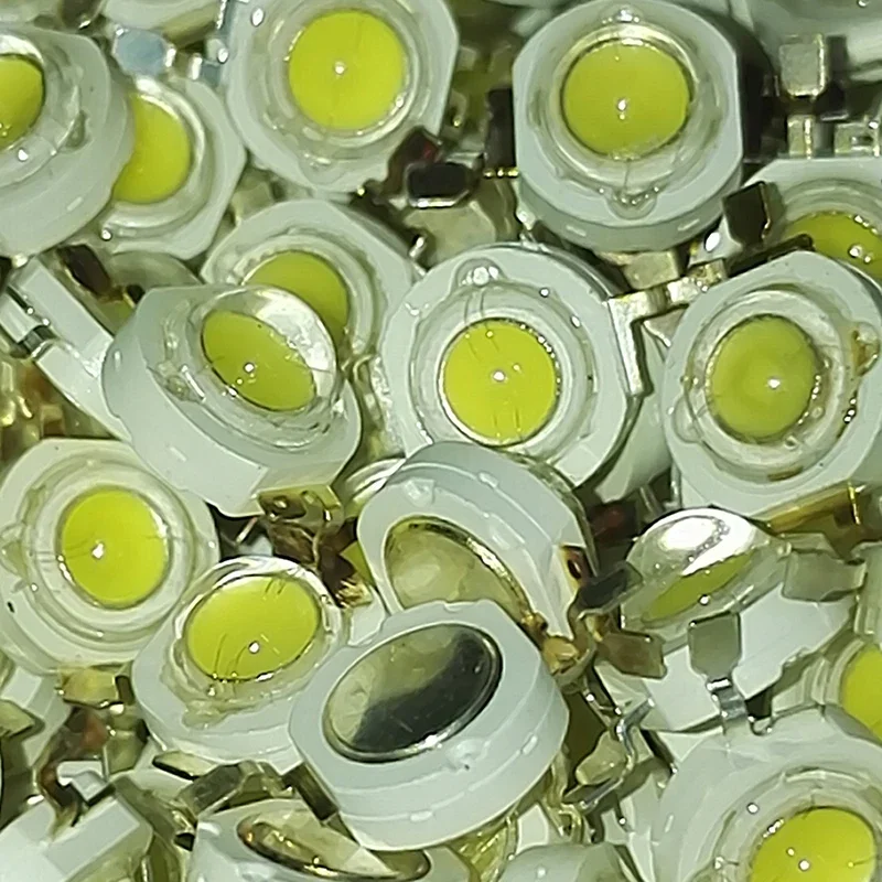 10 pçs/lote 1w 100-110lm lâmpada led ic smd luz da luz do dia branco/branco quente de alta potência 1w led lâmpada grânulo