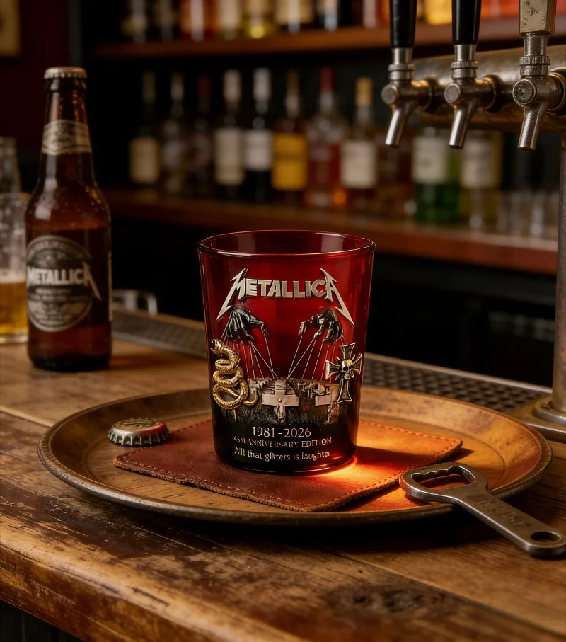 Metallica Metal Band Memorial Mug 3D Embossed Rock Water Mug, Vintage Punk Coffee Mug