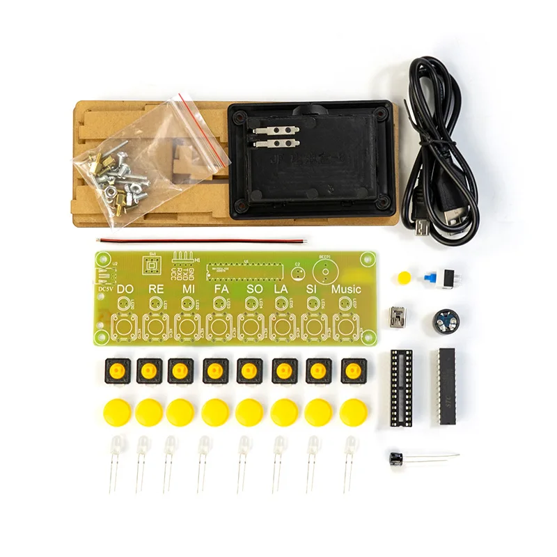 Electronic organ production kit, electronic production parts, experimental fun training to learn welding technology assembly