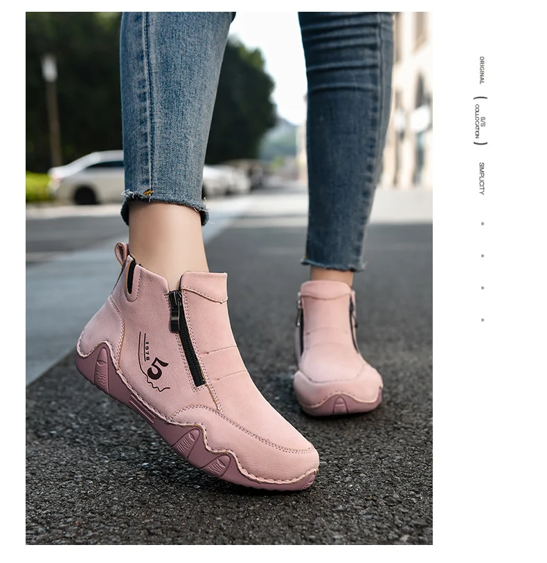 Neue Frühjahr Frauen Stiefeletten Outdoor Casual Wanderschuhe Mode Bequemen frauen Schuhe High Top Herbst frauen Turnschuhe – Detail 10