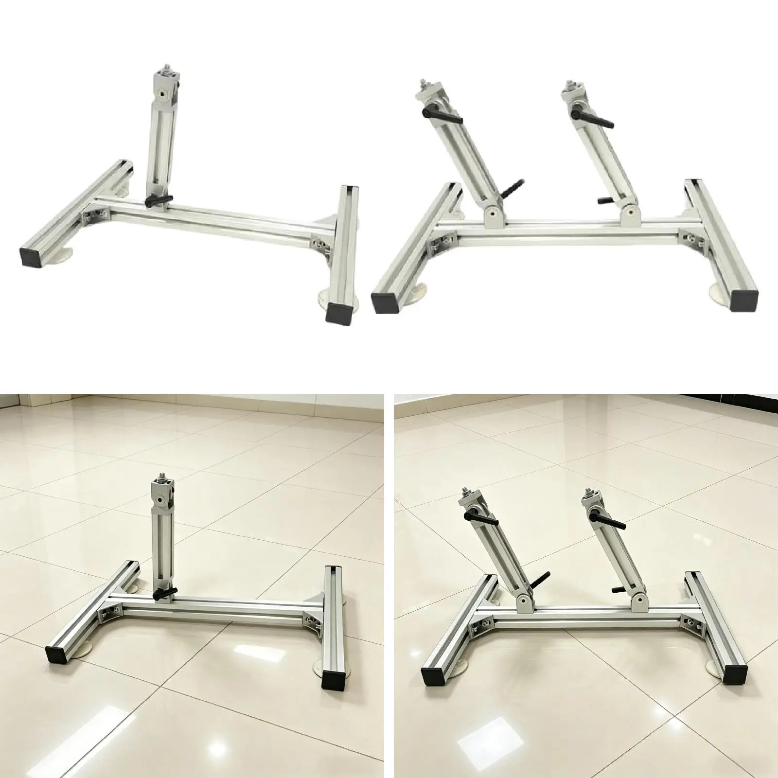 Linear Actuator Stand Adjustable Metal Bracket Reciprocating Kit Compact Heavy Duty Suction Base Tool for Industrial Lab Use