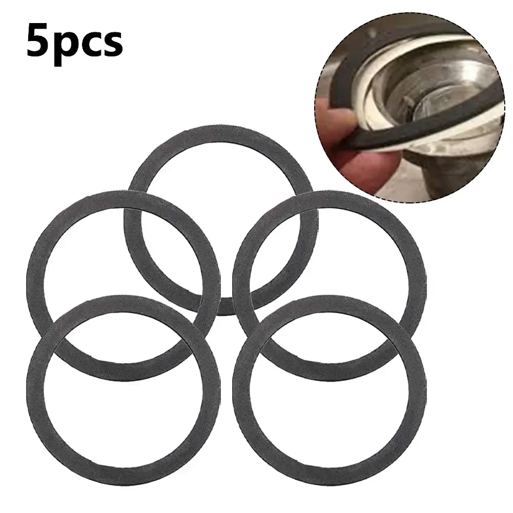 5Pcs Strainer Gasket Seal Ring Rubber Washer For 3-1/2 Inch Kitchen Sink Drain Basket Strainer Sink Accessories