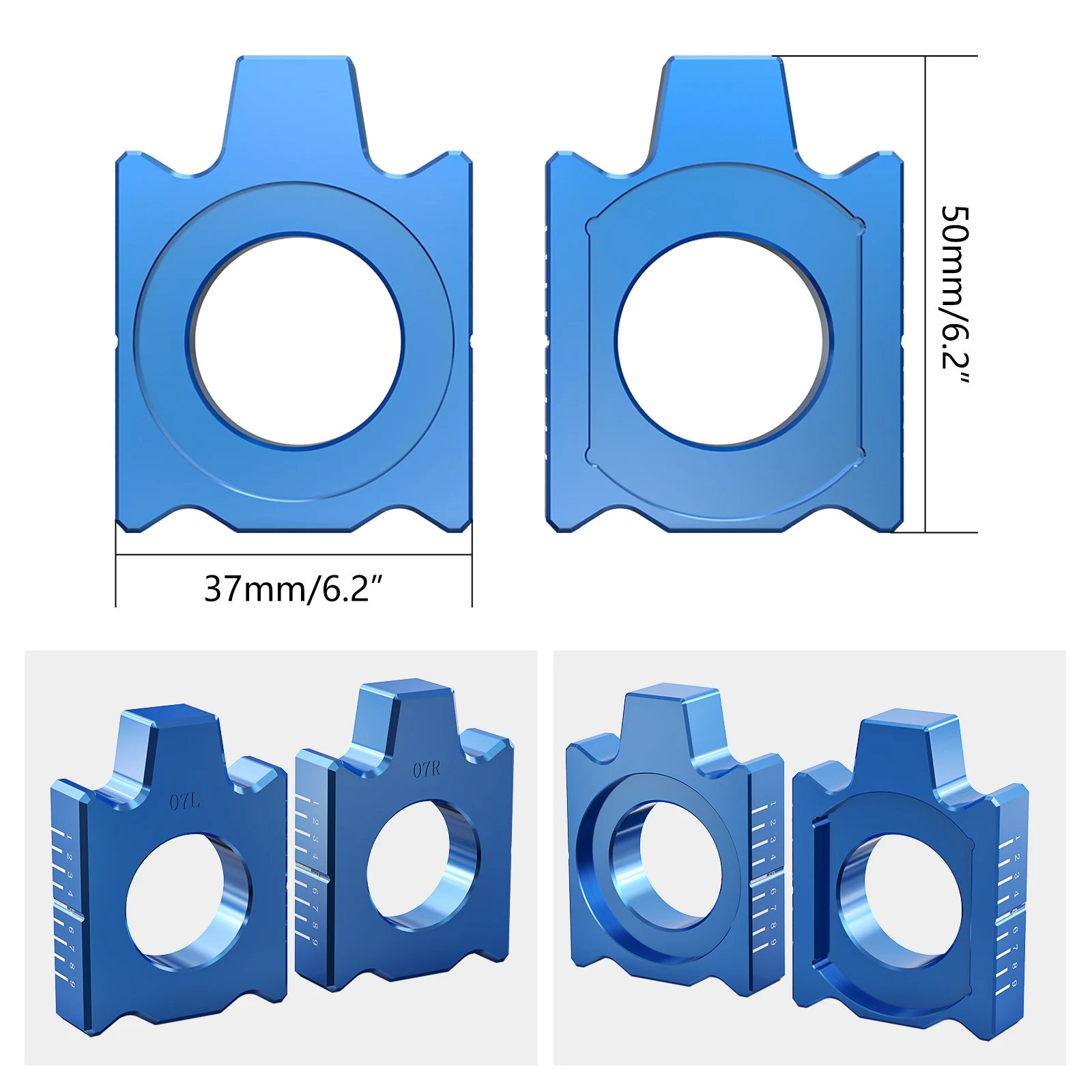 Motocross Rear Axle Block Chain Adjuster For Yamaha YZ 125 250 125X 250X 250F 450F 250FX 450FX WR250F WR450F WR250R/X 2002-2021