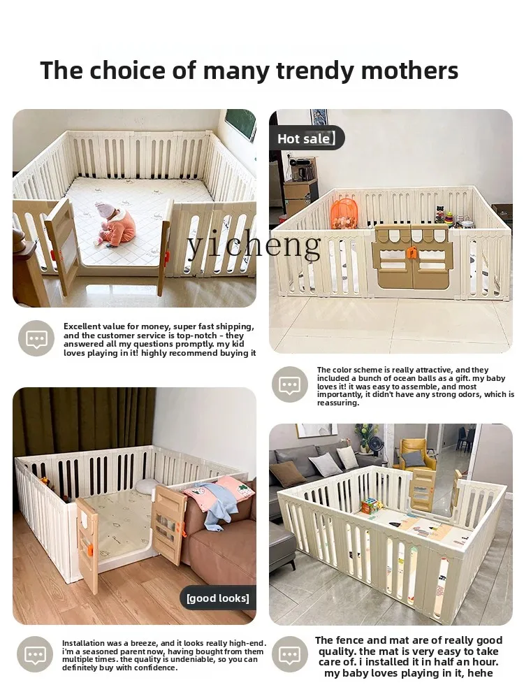 

ZZ Baby Fence Protective Grating Floor Baby Indoor Home Children Crawling Toddler Fence Living Room Camping Pad