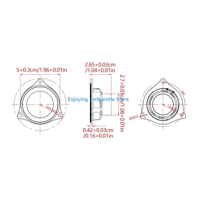 Lautsprecher-Reparaturkomponente, 50-mm-8-W-Treiber-Ersatzeinheit für Clip 5 verwenden Y4QF – Detail 6