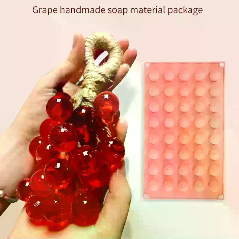 Grape Ball Soap Molds Handmade Candle Mould Ice Storage Box Easy To Demould Kitchen Party Home Tools Silicone