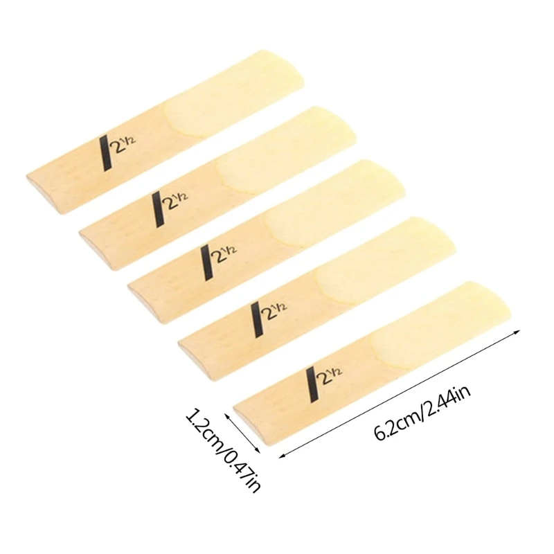 10pcs Soprano Sax Saxophone Reeds Strength 1.5 2.0 2.5 3.5 Saxophone Reed Woodwind Instrument Parts Accessories