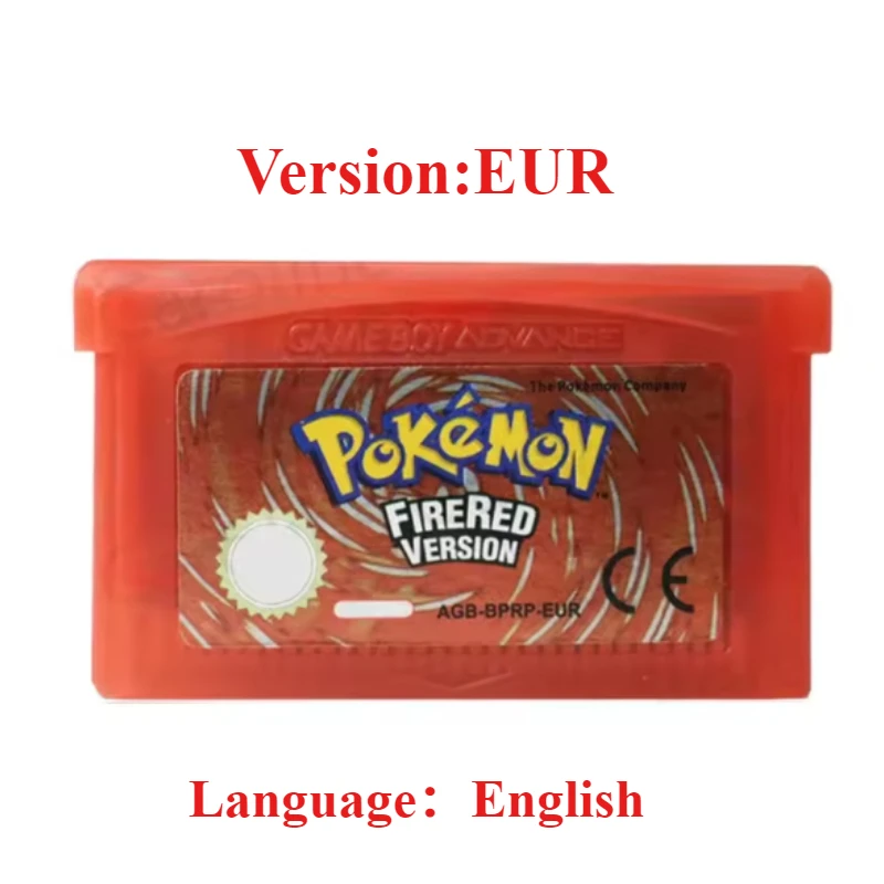 Nieuwe Pokemon GBA 6 Talen Game Card 32 Bit Video Game Console Cartridge FireRed LeafGreen Ruby Sapphire Voor DS/NDS/GB speelgoed Gift