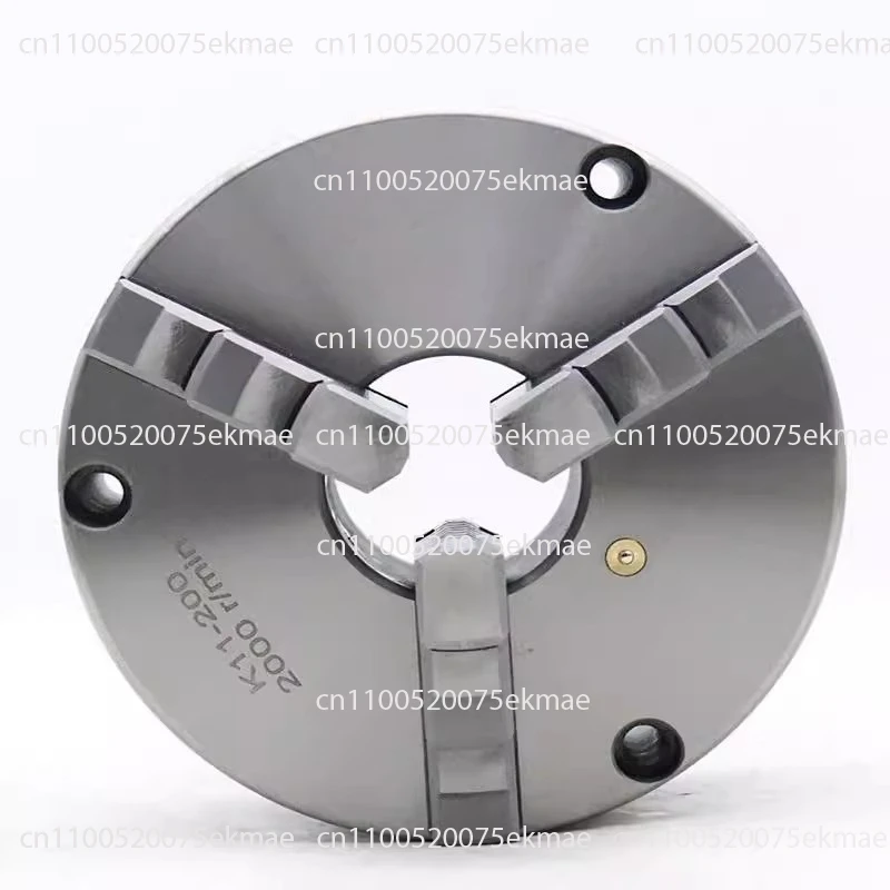 

Three-jaw self-centering chuck K11 100 125 160 200 Lathe three-jaw front-through linkage chuck