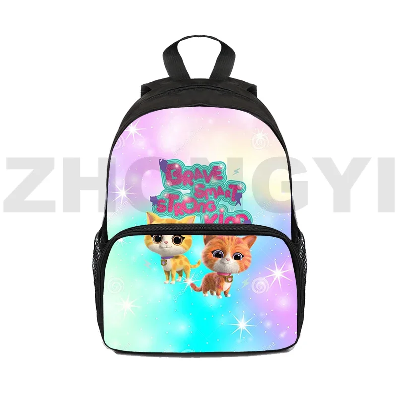 SuperKitties Backpacks for School Teenagers Girls Children Zipper Bookbag Anime 16 Inch Kindergarten Mini Bag 3D SuperKitties