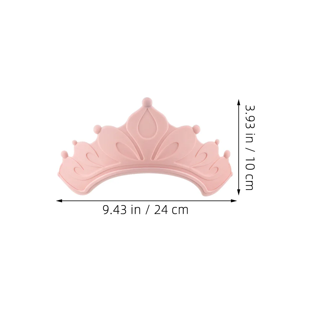 3 шт., шапочка для душа для малышей, детская шапочка для мытья волос, регулируемая корона для ванны, защита от воды, мягкая защита ушей, забавные цвета