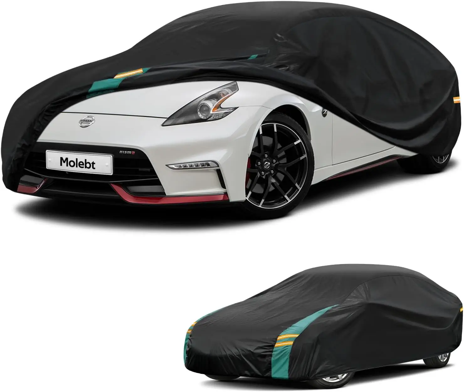 

Водонепроницаемый всепогодный чехол для автомобилей (седаны и купе), универсальный размер с ветрозащитными ремнями и светящимся в темноте дизайном (166-178 дюймов)