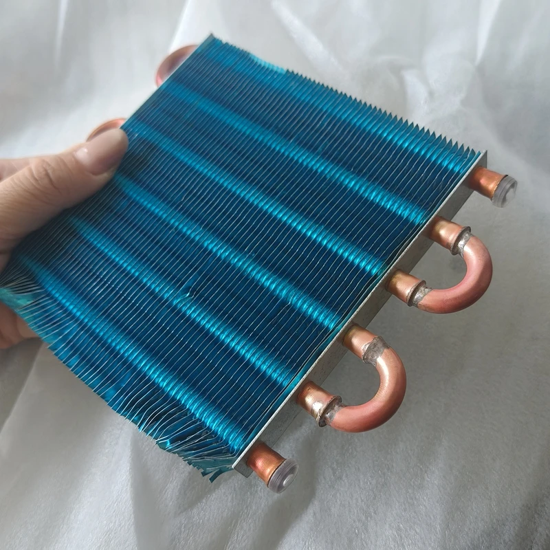 1x6x120mm Evaporatore Congelatore Frigorifero Vetrina refrigerata Tubo di rame Pinna Condensatore raffreddato ad aria