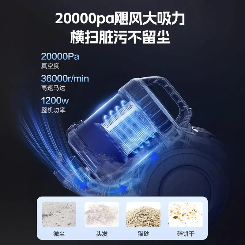 Bear vacuum cleaner household large suction pet hair suction small strong seam industrial vacuum cleaner wasteland cleaning new