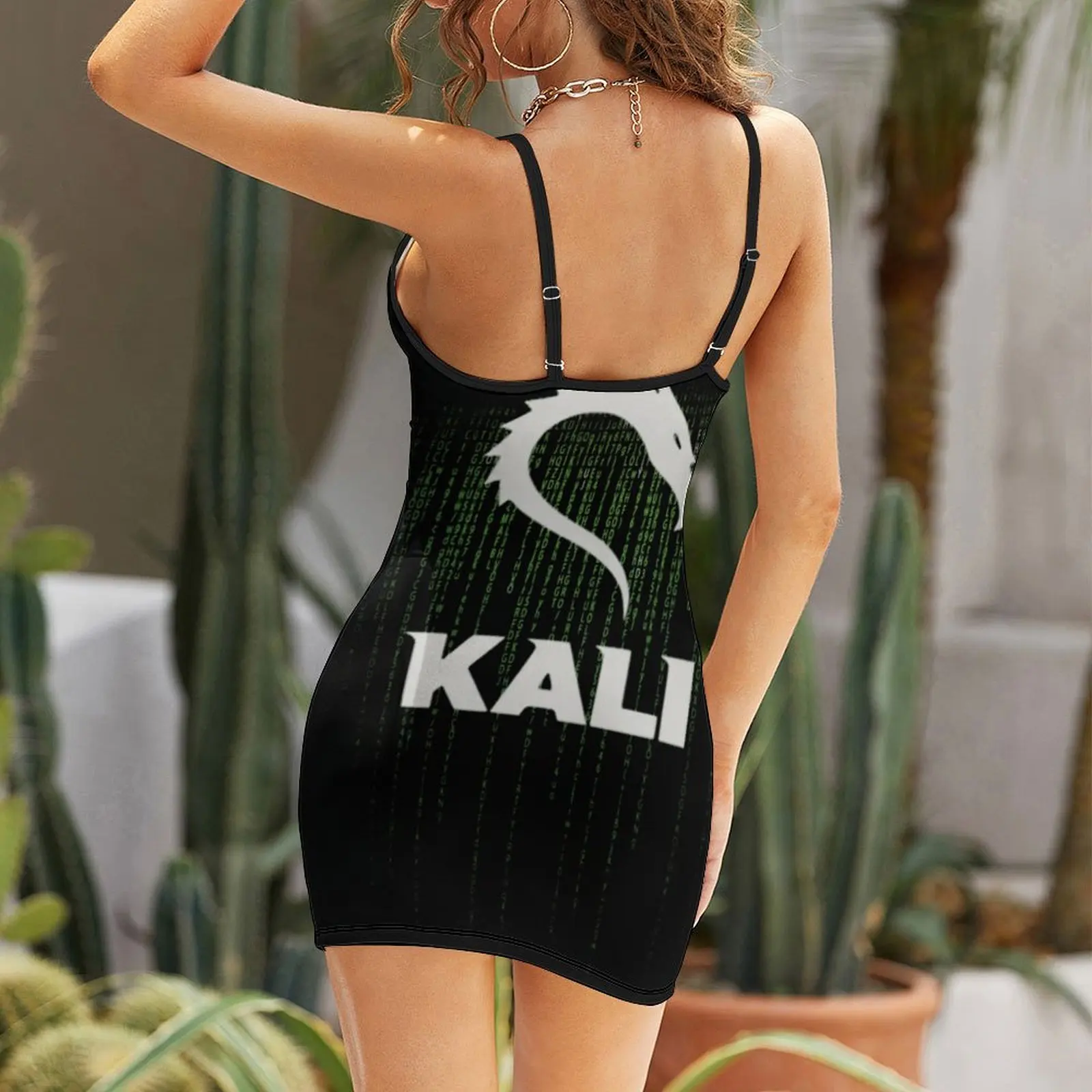 Sexy Kali Linux for Sale Funny Graphic Women's Sling Dress  Woman's Dress Casual  Clubs Suspender Dress